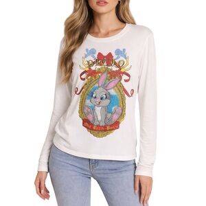 Philipp Plein Limited Edition Rare Rhinestone Fairytale Crew Long Sleeve Shirt